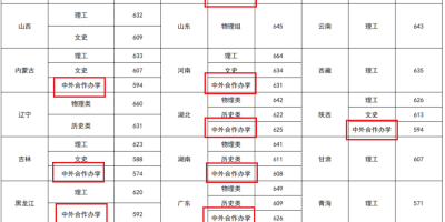 2023上海杉达学院中外合作办学分数线是多少？