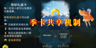 光遇奇妙礼遇卡68和128元哪一个性价比高？两者区别介绍[攻略]